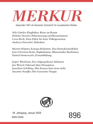cover image of MERKUR 1/2024, Jg.78